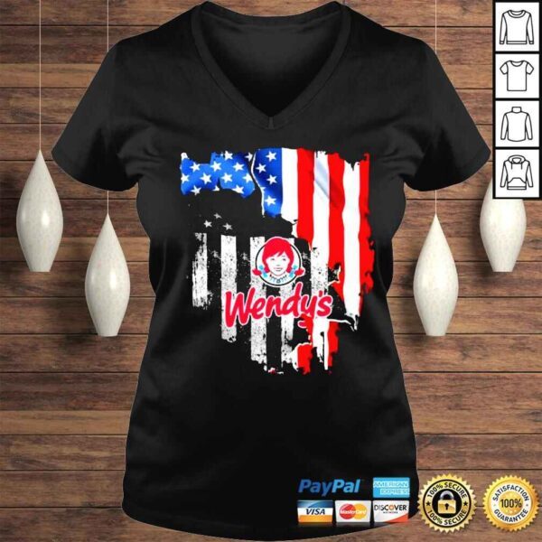 American Flag Wendys 2022 shirt - Image 2