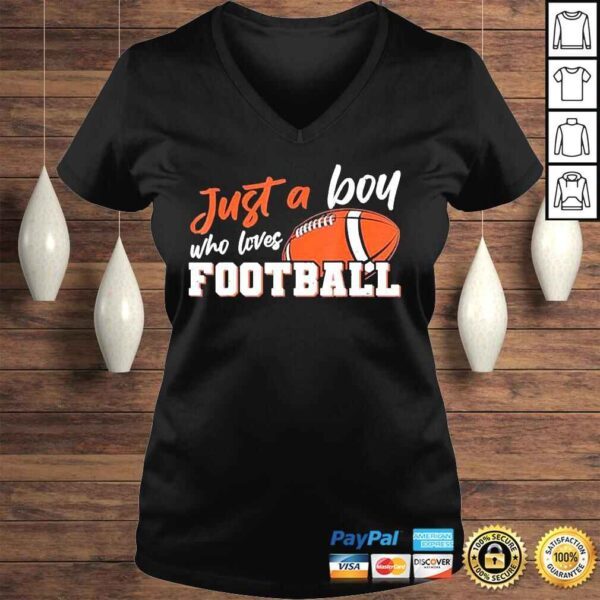 American Football player just a boy who loves Football shirt - Image 2