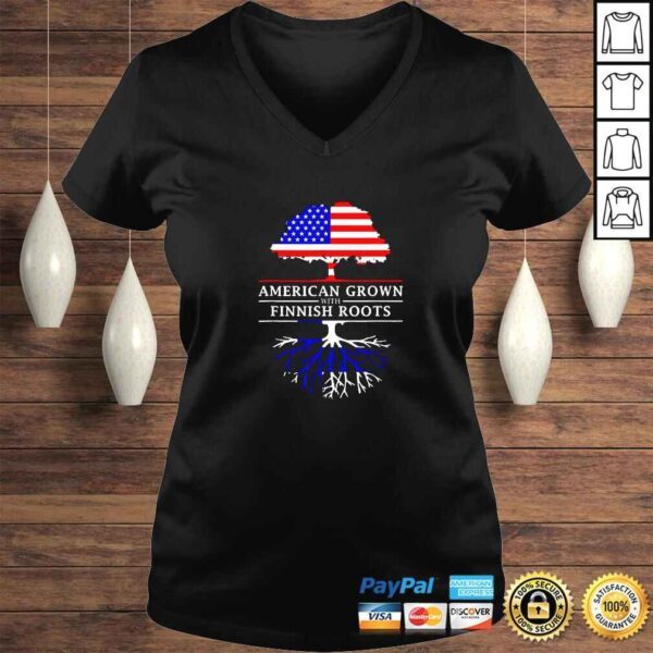 American Grown With Finnish Roots TShirt - Image 2