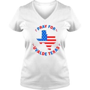 VLadies American flag pray for uvalde Texas shirt