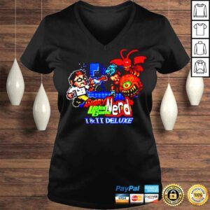 VLadies Angry Video Game Nerd 1 And 2 Deluxe TShirt