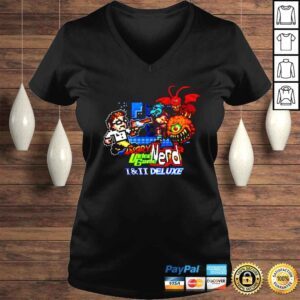 VLadies Angry Video Game Nerd 1 and 2 Deluxe shirt