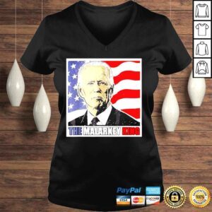 VLadies AntI Joe Biden the malarkey king pro Trump maga king shirt