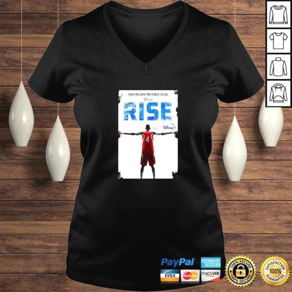 Antetokounmpo A King Will Come From Across The Sea RISE Poster TShirt - Image 2