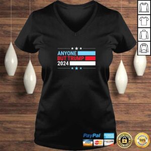 VLadies Anyone But Trump 2024 President Election Funny TShirt