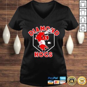 VLadies ArKansas diamond hogs shirt