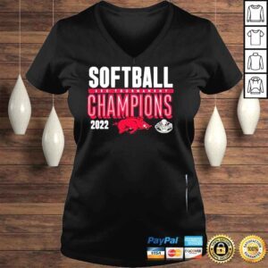 VLadies ArKansas razorbacks softball champions 2022 shirt