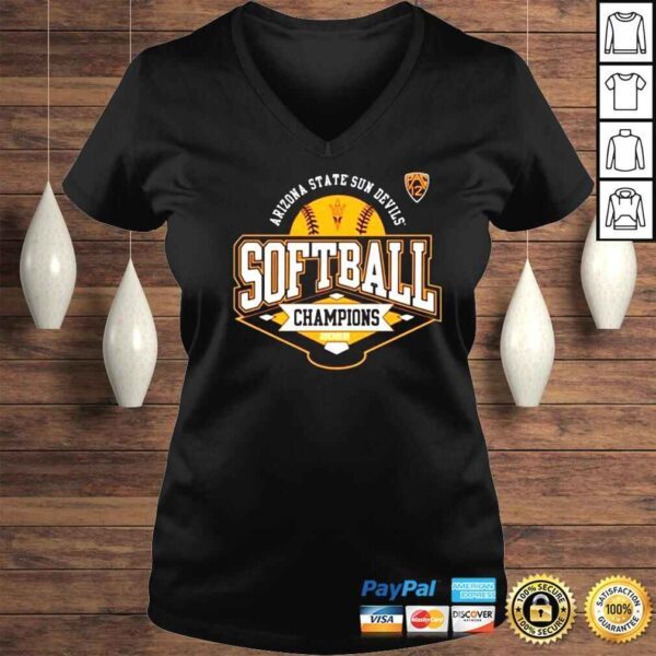 Arizona State Sun Devils Fanatics 2022 PAC12 Softball Regular Season Champions shirt - Image 2