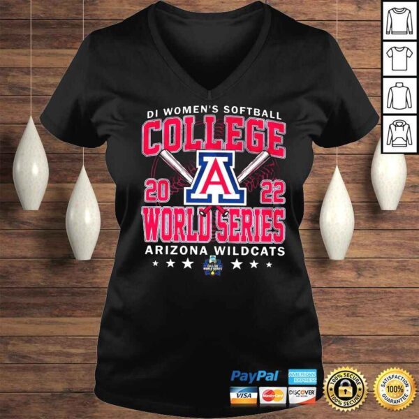 Arizona Wildcats D1 Softball Womens College World Series shirt - Image 2