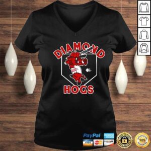 VLadies Arkansas Razorback Diamond Hogs shirt