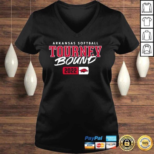 Arkansas Razorbacks softball Tourney Bound 2022 shirt - Image 2