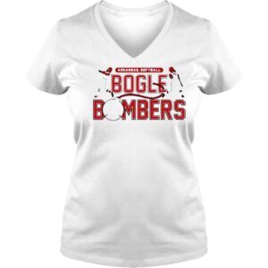 VLadies Arkansas Softball Danielle Gibson And Linnie Malkin Bogle Bombers TShirt