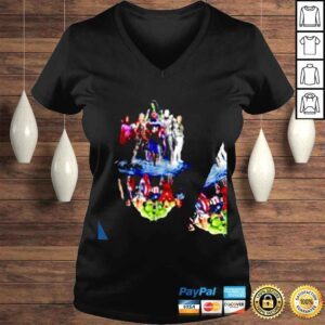 VLadies Avengers Phase 3 and phase 4 water reflection mirror shirt