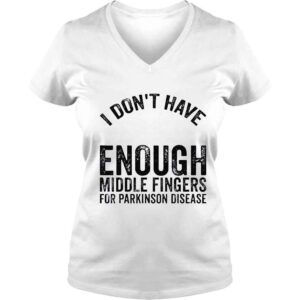 VLadies Awareness dont have middle fingers for parkinson disease shirt