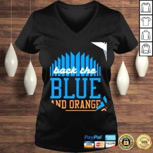 VLadies Back the Blue and Orange shirt