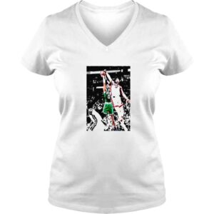 VLadies Bam Adebayo Block On Jayson Tatum Poster TShirt