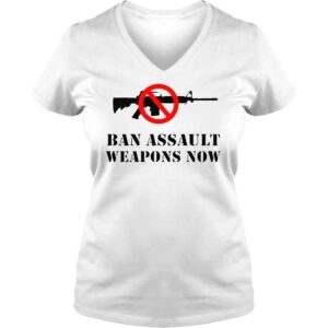 VLadies Ban Assault Weapons Now Enough Texas Shooting TShirt