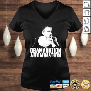 VLadies Barack Obama Obamanation Abomination shirt