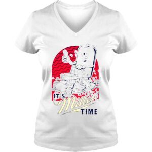 VLadies Barstool Chicago Its Miller Time Shirt