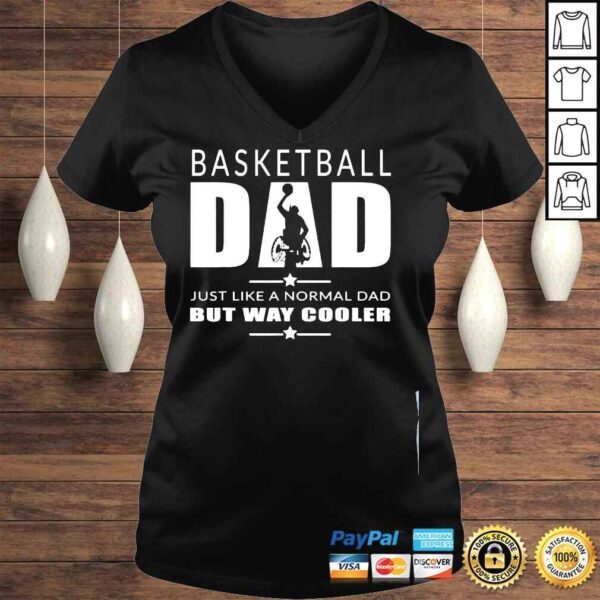 Basketball dad wheelchair basketball cool dad shirt - Image 2