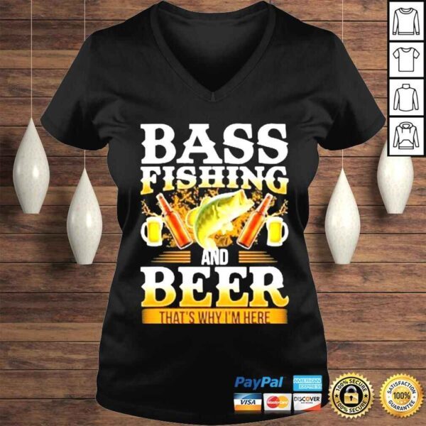 Bass fishing and beer shirt - Image 2