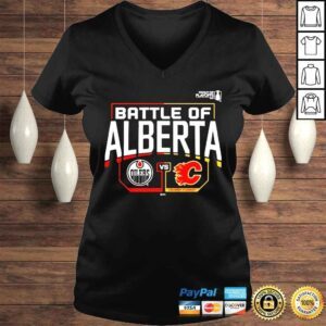 VLadies Battle Of Alberta Edmonton Oilers vs Calgary Flames Shirt