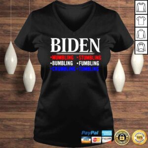 VLadies Biden mumbling stumbling bumling fumbling shirt