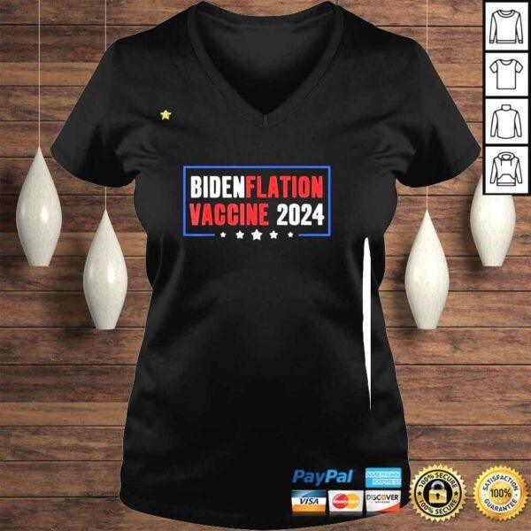 Bidenflation Vaccine 2024 Anti Joe Biden Voting Shirt - Image 2