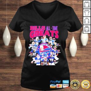 VLadies Bills all time greats team player Buffalo Bills shirt