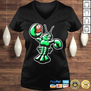 VLadies Black Maine celtics midnight mascot shirt