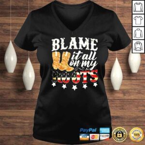 VLadies Blame it all on my roots shirt