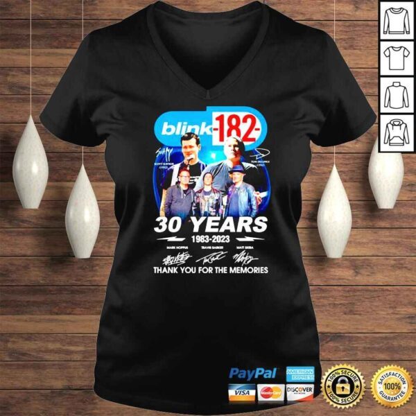 Blink 182 30 years 1983 2023 thank you for the memories shirt - Image 2