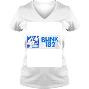 VLadies Blink 182 Skankin Bunny Ringer shirt