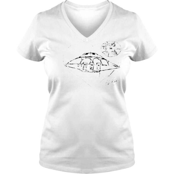 Bob lazar ufo drawing shirt - Image 2