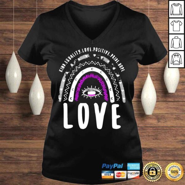 Boho rainbow love ace pride shirt - Image 2