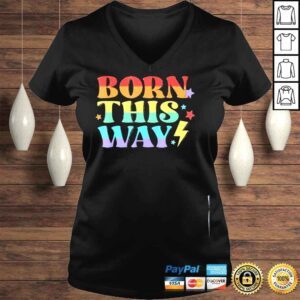 VLadies Born this way pride vintage shirt