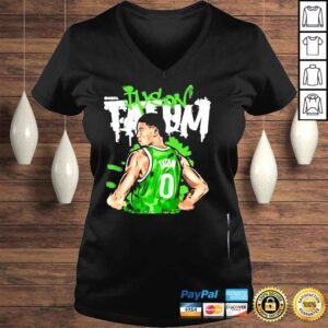 VLadies Boston basketball jayson tatum pose g wht 2021 shirt