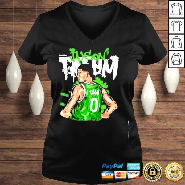 Boston basketball jayson tatum pose g wht 2021 shirt - Image 2