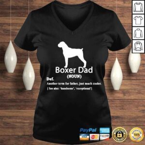 VLadies Boxer Dad Definition For Father Or Dad shirt