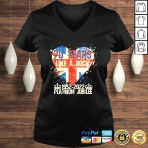 VLadies British queen monarchy platinum jubilee 70th anniversary shirt