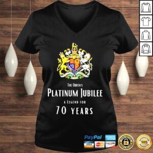 VLadies British queen monarchy the queens platinum jubilee shirt