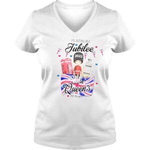 VLadies British queen platinum jubilee 70 years platinum jubilee 2022 shirt