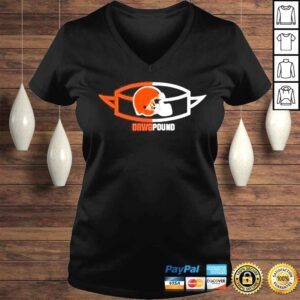 VLadies Brown Cleveland browns legend local phrase performance shirt