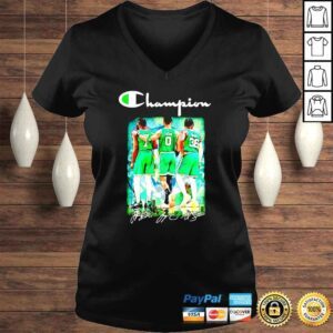 VLadies Brown Tatum Smart Boston Celtics Champions 2022 signatures shirt