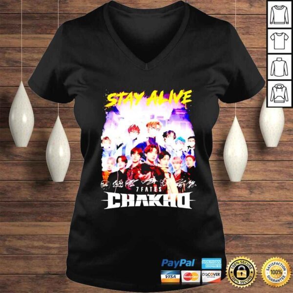 Bts Stay Alive 7Fates Chakho Signatures shirt - Image 2