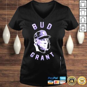 VLadies Bud grant vikings hall of fame shirt