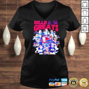 VLadies Buffalo Bills AllTime Greats Signatures 2022 Shirt