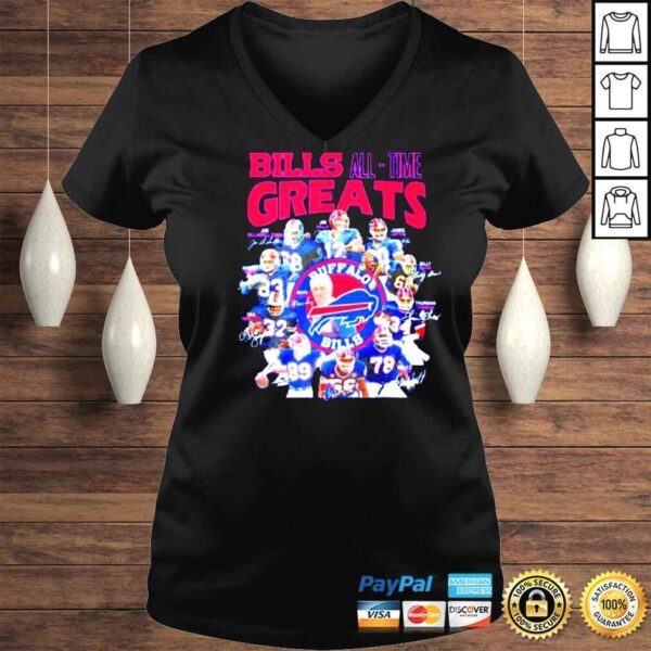 Buffalo Bills AllTime Greats Signatures 2022 Shirt - Image 2