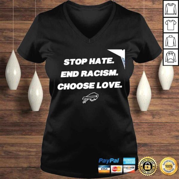 Buffalo Bills stop hate end racism choose love shirt - Image 2