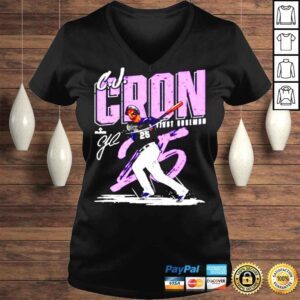 VLadies CJ Cron Colorado Chisel Baseball Signatures Shirt